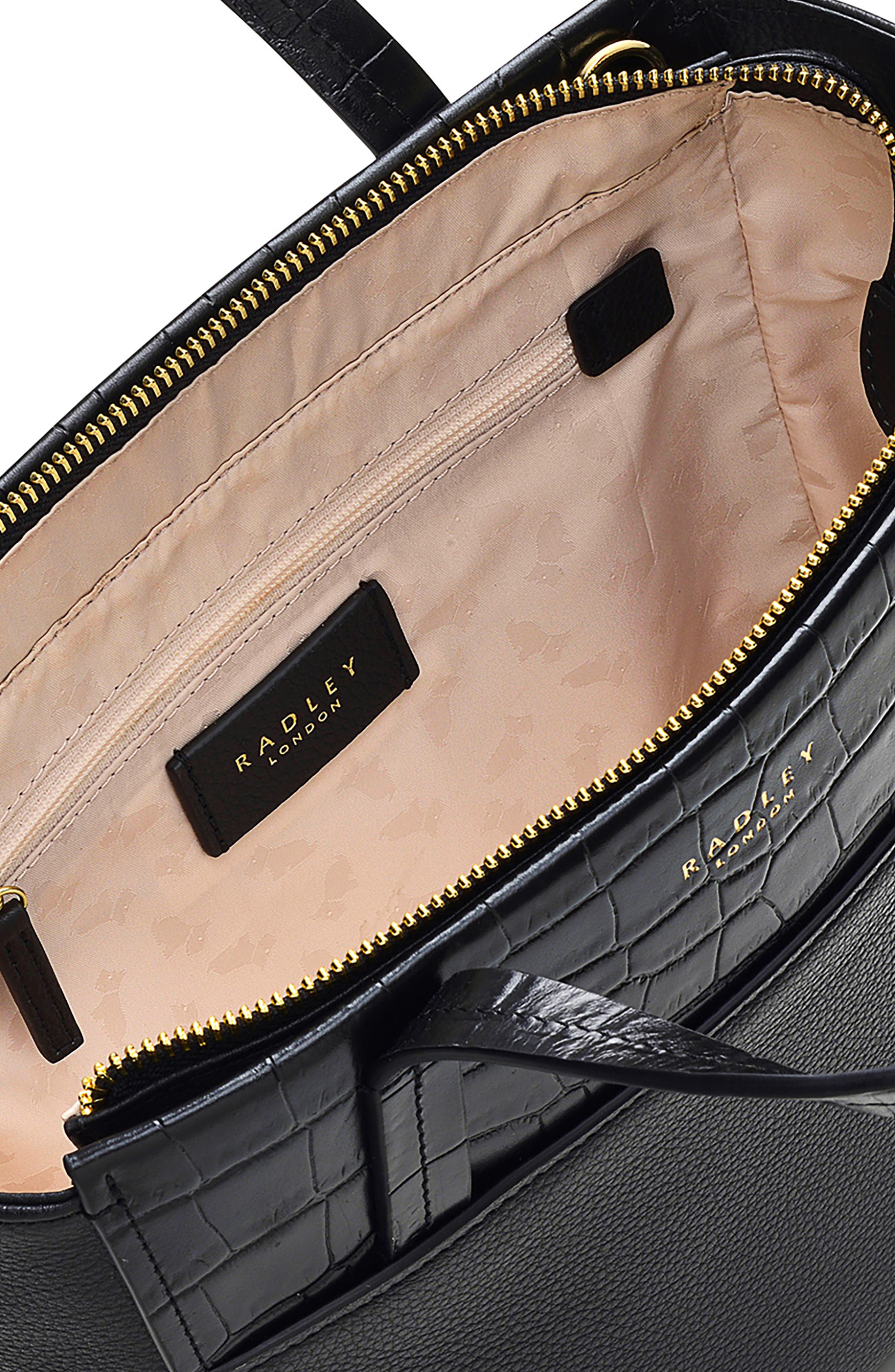 Radley Downtown Small Satchel Bag, Alternate, color, Black