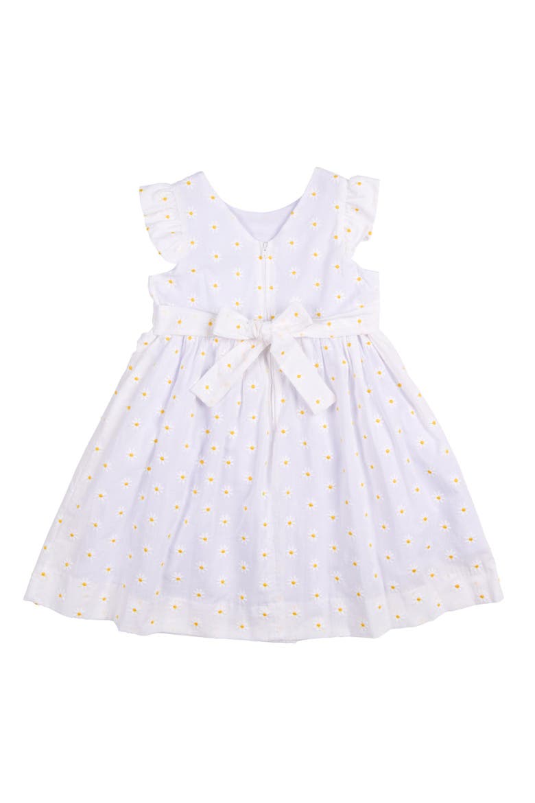 Embroidered Daisy Dress, Alternate, color, White / Yellow