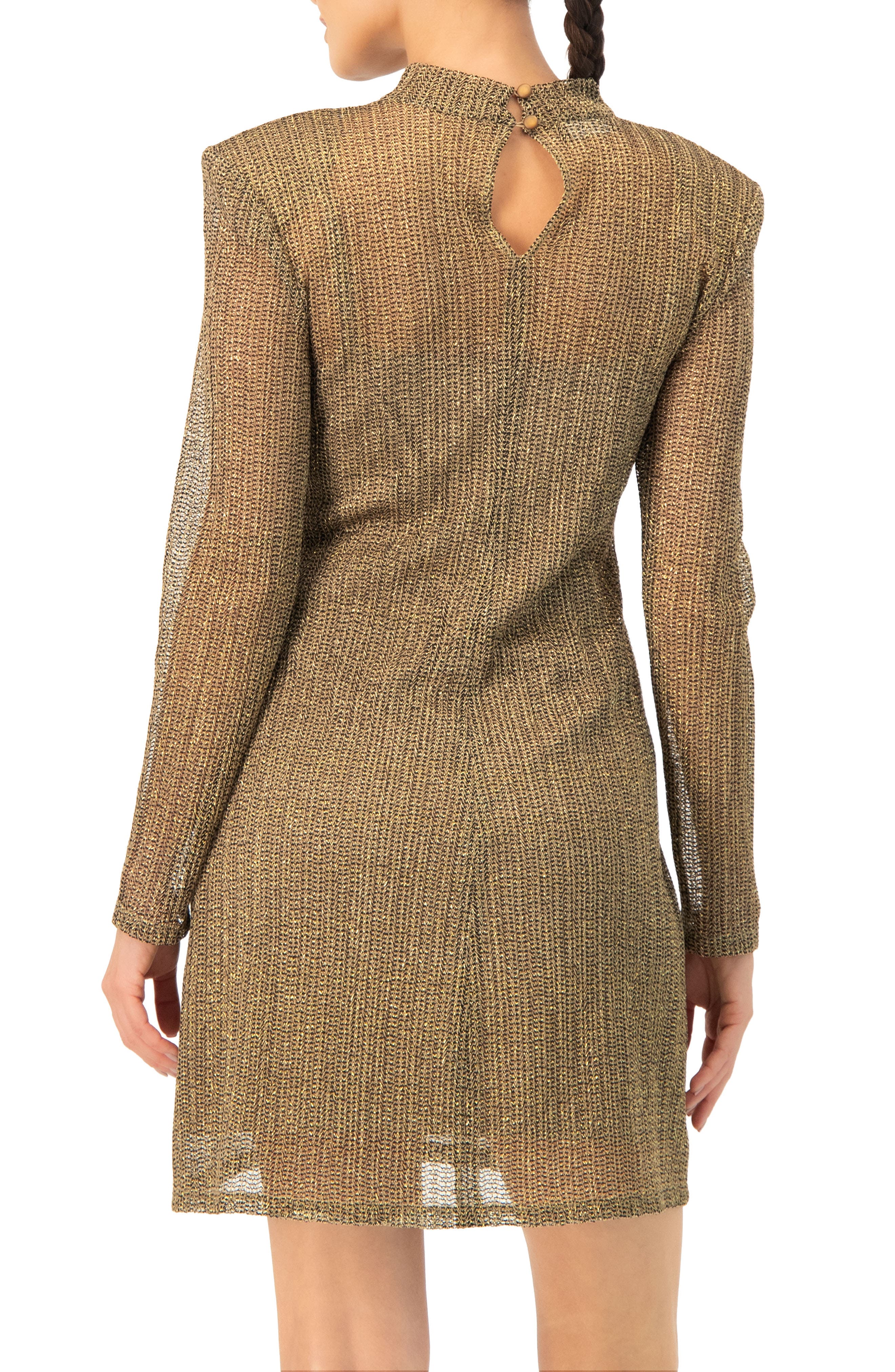 Short A-Line Dress with Long Sleeves - image 2