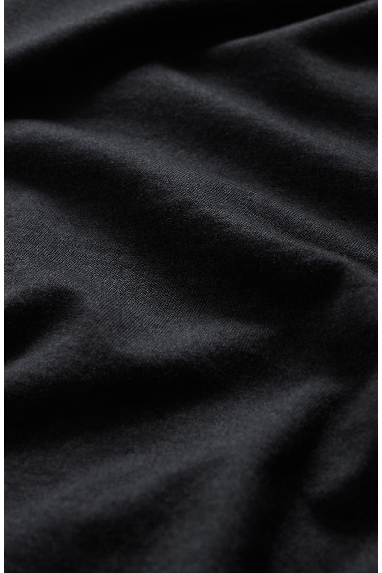 Crewneck Long Sleeve T-Shirt, Alternate, color, BLACK