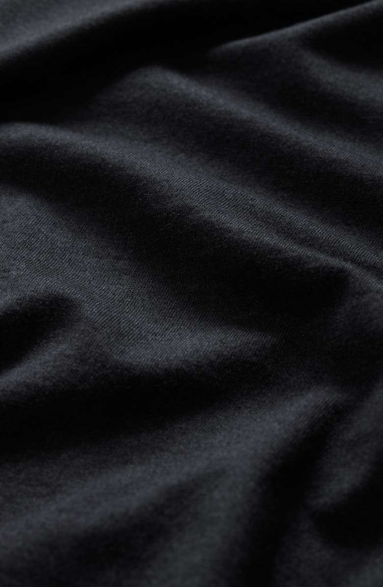 John Varvatos Crewneck Long Sleeve T-Shirt, Alternate, color, Black