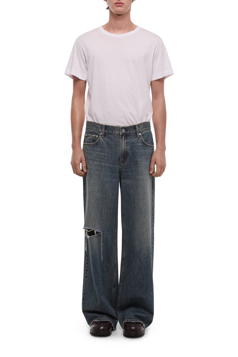 Ripped Wide Leg Jeans, Alternate, color, TINTED VINTAGE BLUE