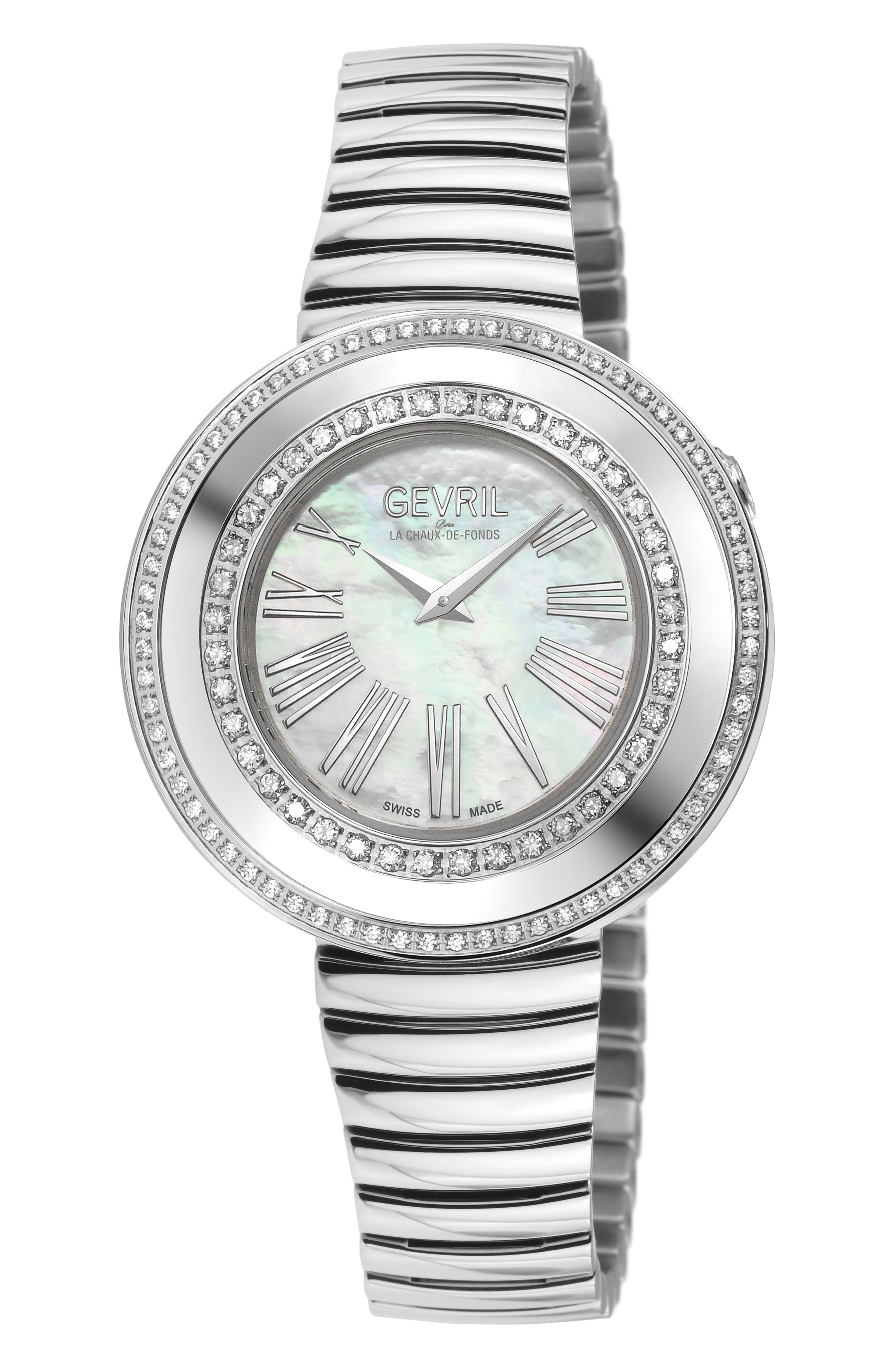 GEVRIL Gandria Diamond Bracelet Watch, 36mm - 0.5ct.