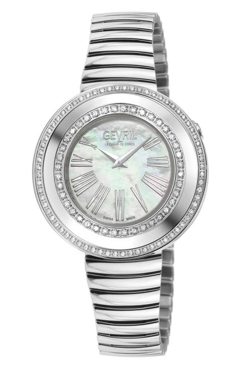Gandria Diamond Bracelet Watch, 36mm - 0.5ct.