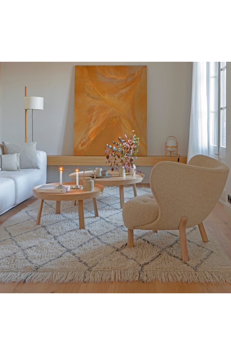 Lorena Canals Woolable Rug Berber Soul, Alternate, color, Natural, Charcoal