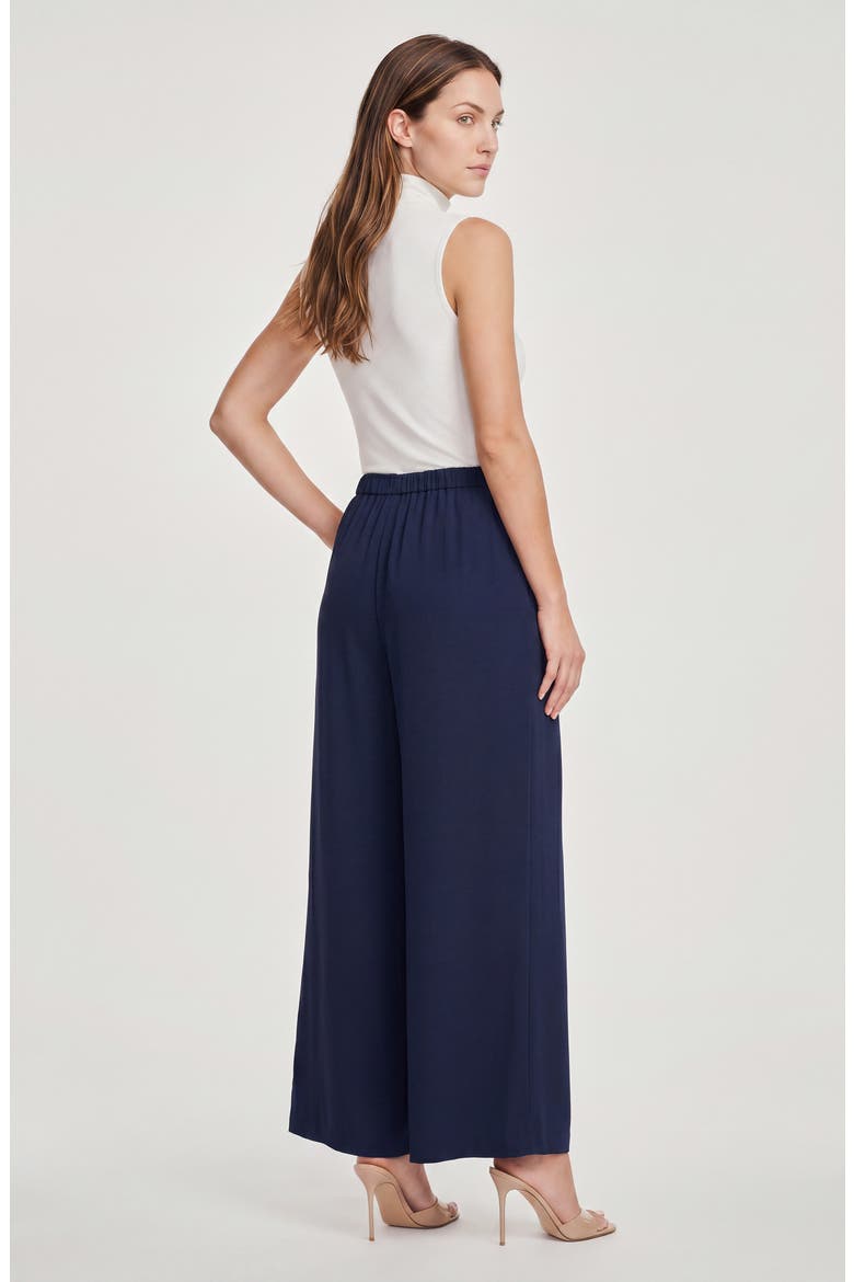 Elastic-Waisted Wide Leg Pants, Alternate, color, INDIGO NIGHT