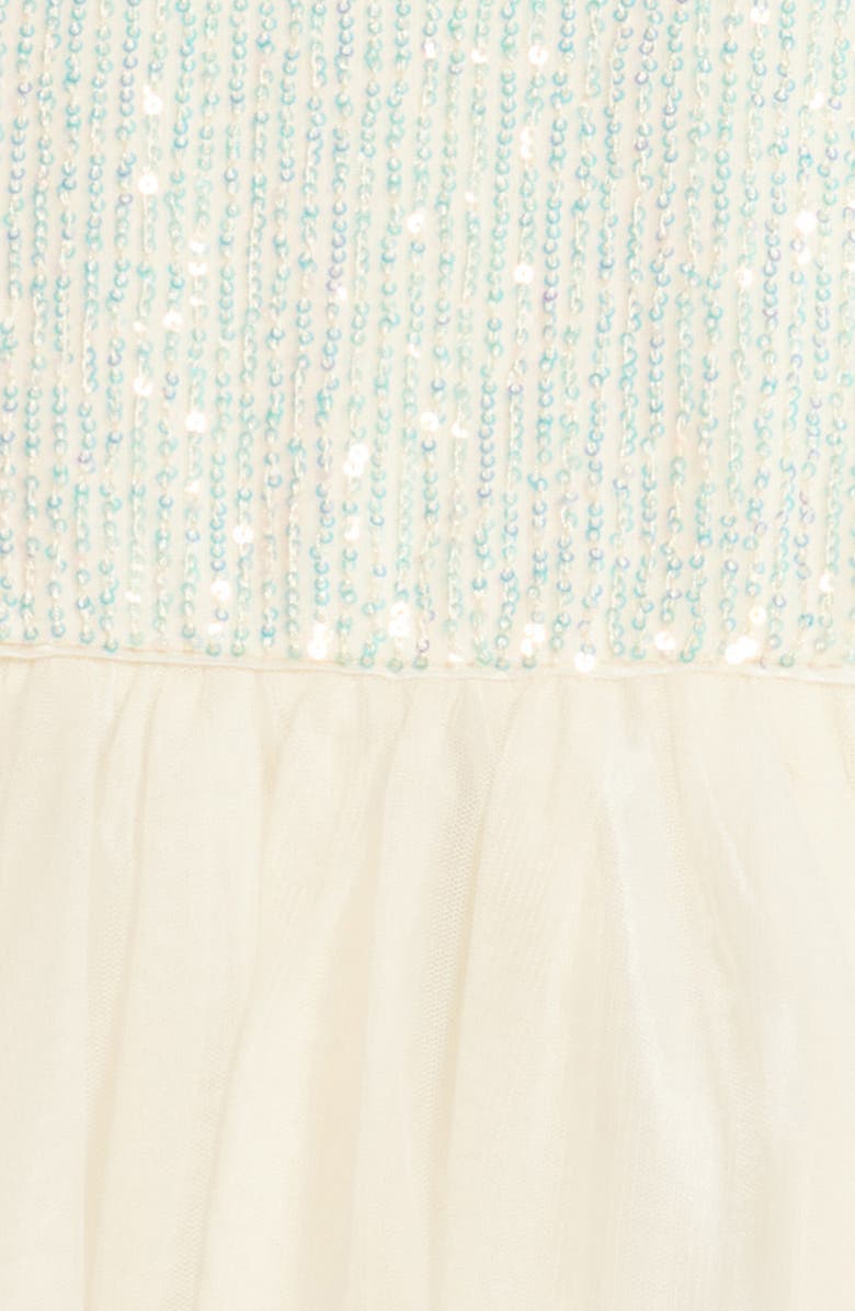 Zunie Kids' Long Sleeve Sequin & Mesh Dress, Alternate, color, 