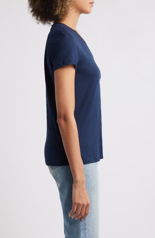 Caslonr Caslon(r) Cotton & Modal V-neck T-shirt In Navy Blazer