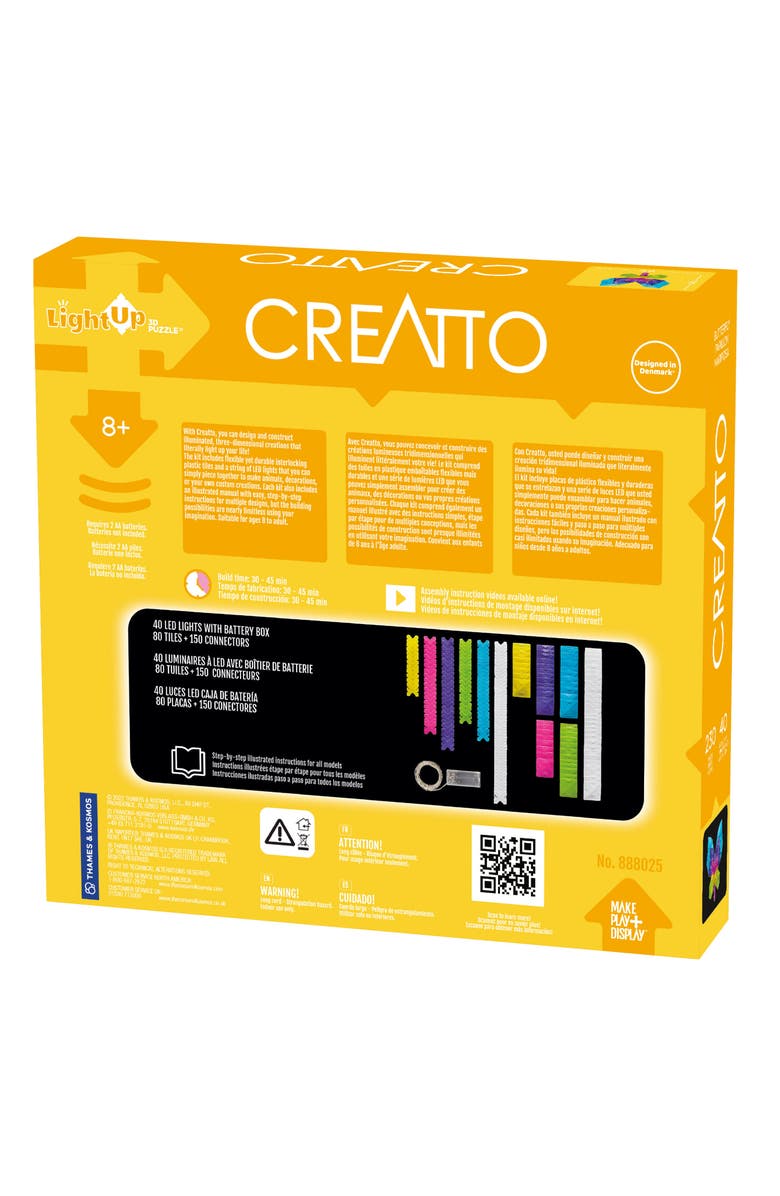 Thames & Kosmos Creatto Rainbow Butterfly<sup>™</sup> Light-Up 3D Puzzle<sup>™</sup> Kit, Alternate, color, 