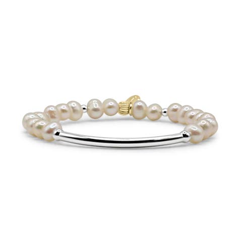 Della Sterling Silver Pearl Bracelet