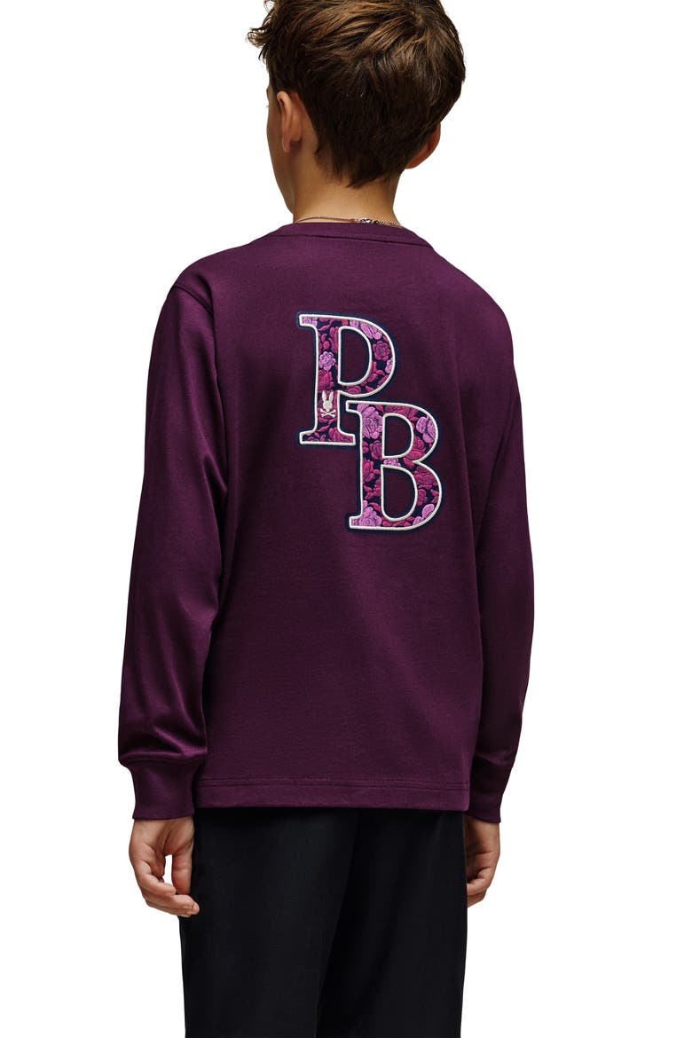 Kids' Rowen Pima Cotton Graphic T-Shirt, Alternate, color, POTENT PURPLE