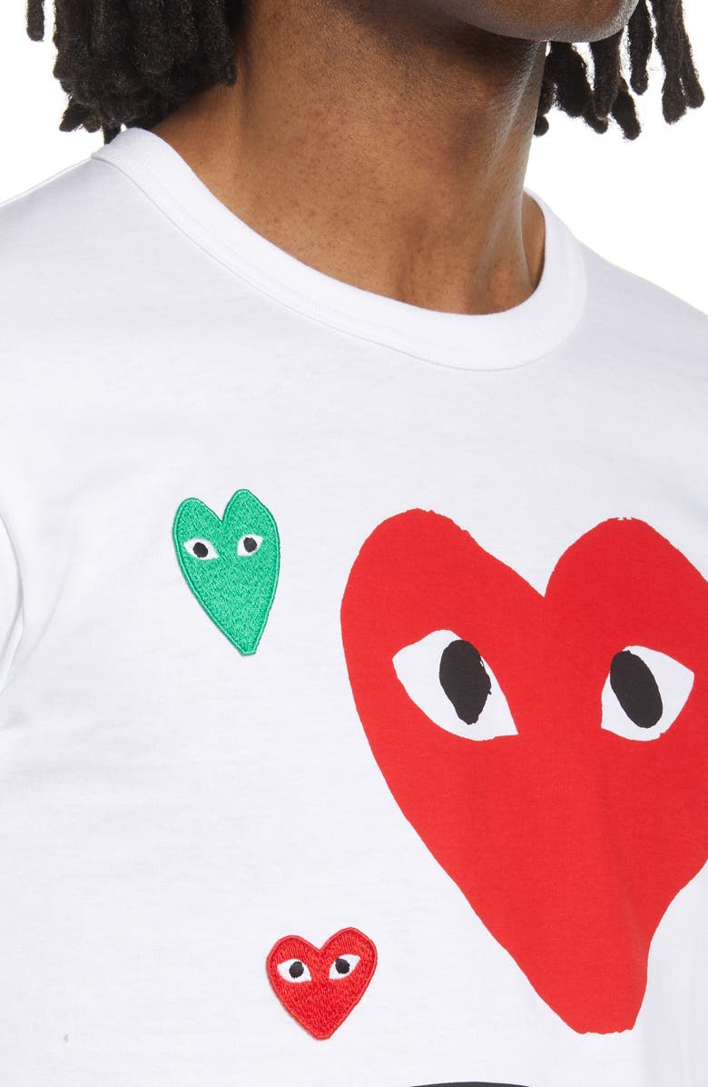 Comme des Garçons PLAY Long Sleeve Graphic Tee, Alternate, color, 