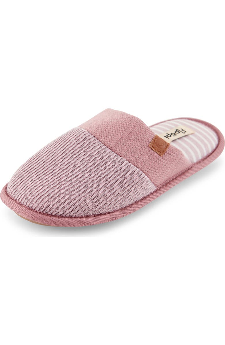 FLOOPI Bailey Rib Scuff Slipper, Main, color, Pink