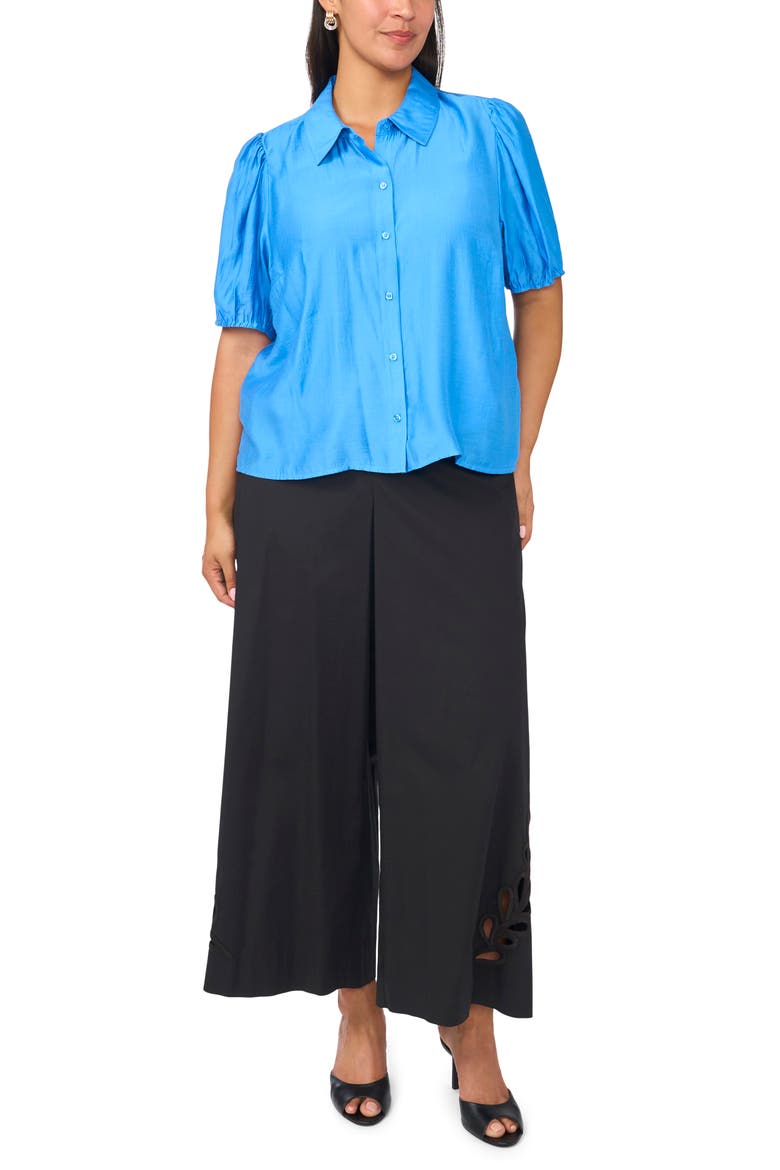 Puff Sleeve Shirt, Alternate, color, CLASSIC BLUE