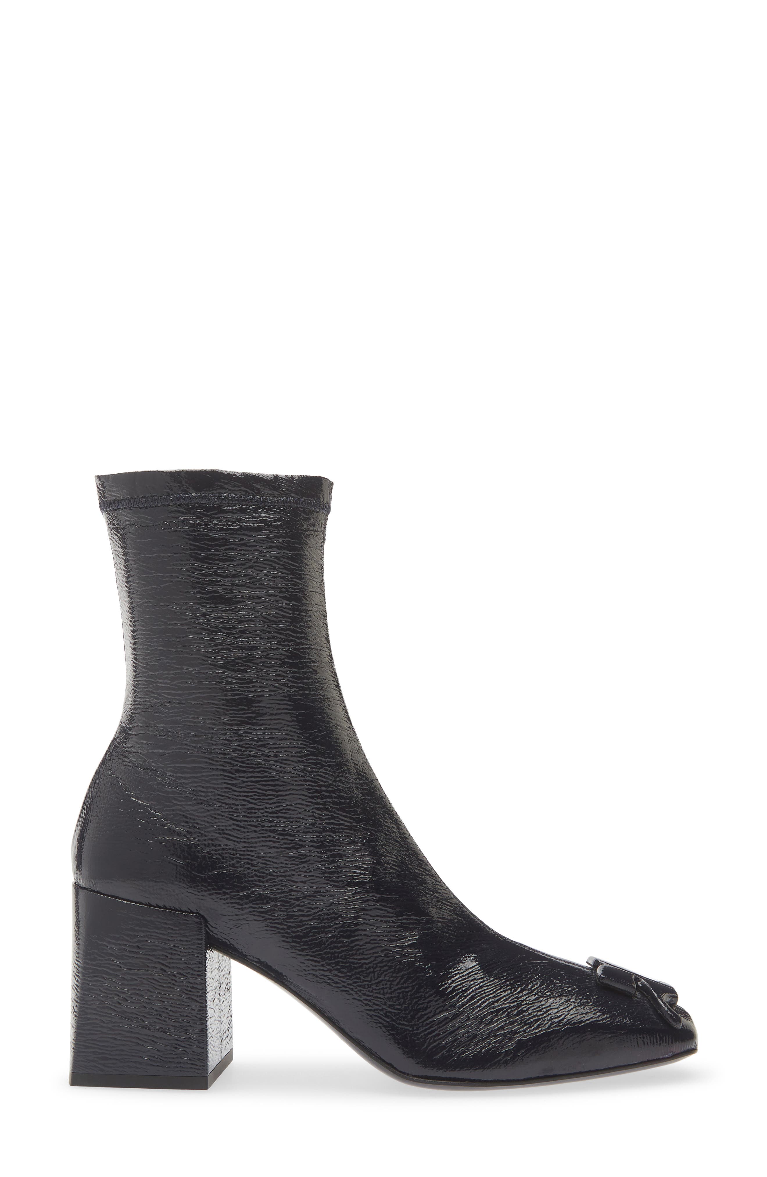 Re-Edition Vinyl Ankle Boot, Alternate, color, NAVY