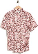 Nordstrom Short Sleeve Linen Blend Button-Up Shirt