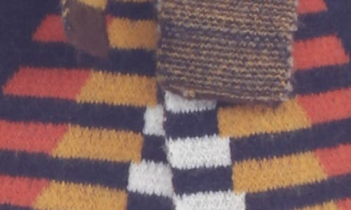 Rain And Rose Geometric Faux Fur Trim Cardigan In Animal Print