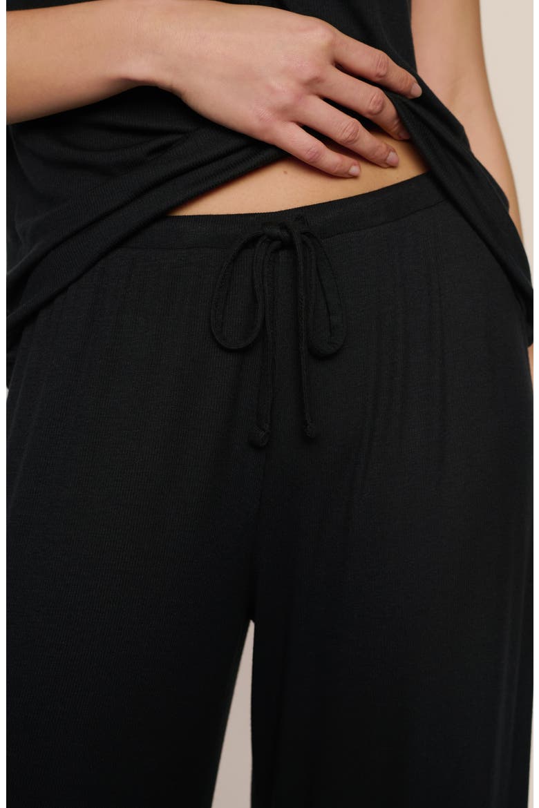 Dream Rib Wide Leg Pants, Alternate, color, BLACK