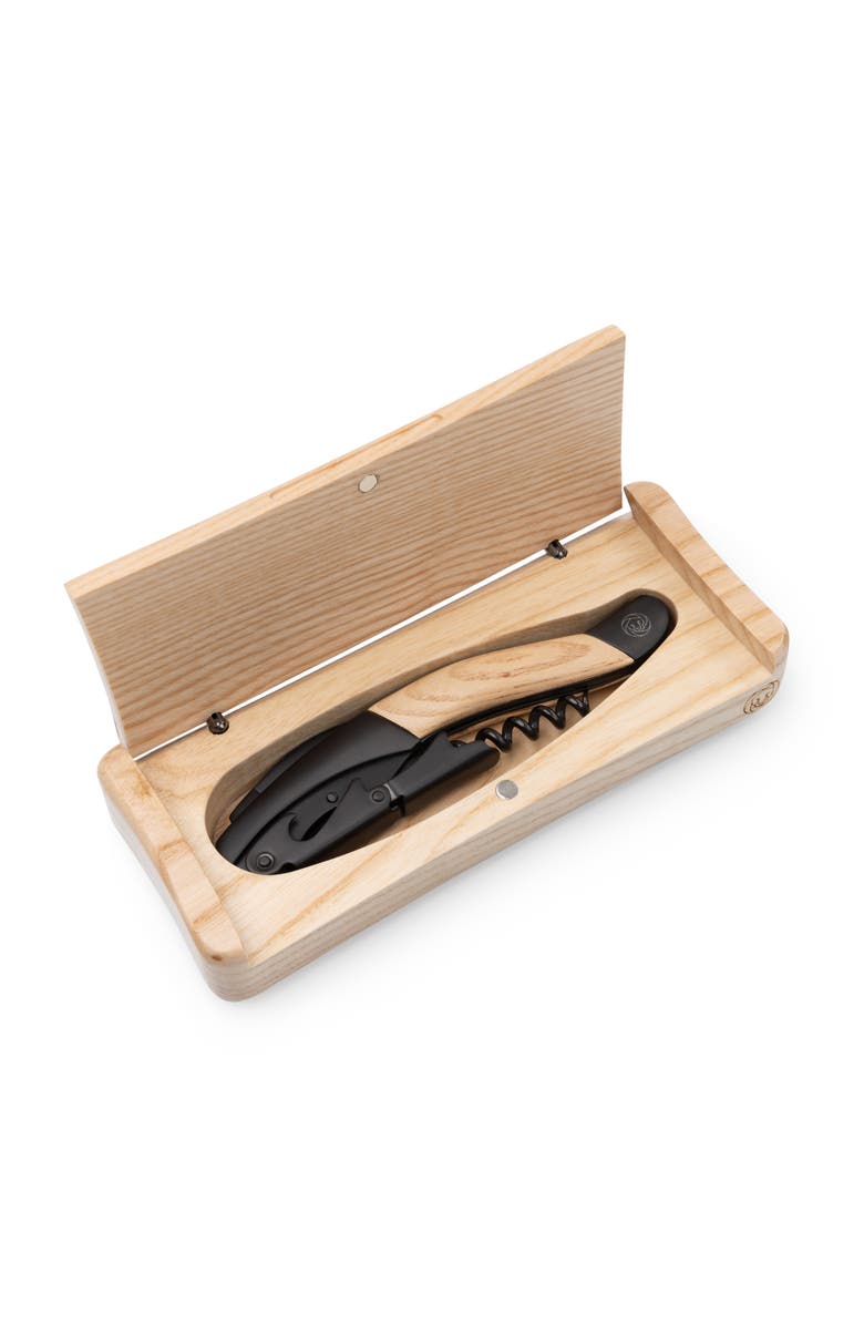 Legacy Barolo Waiter-style Corkscrew in Ashwood Box, Alternate, color, Ash Wood