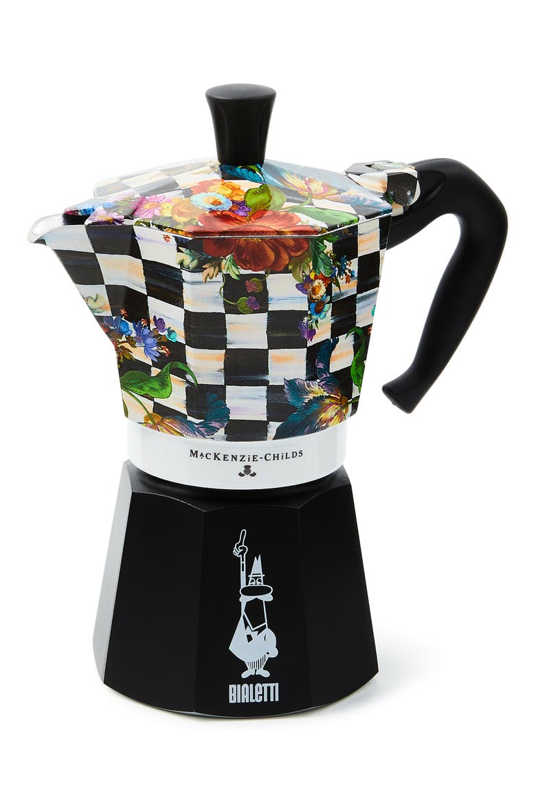 Courtly Flower Market 6-Cup Moka Pot, Main, color, COURTLY