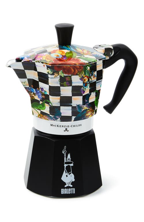 Mackenzie-childs Mackenzie Childs Courtly Flower Market 6-cup Moka Pot In Multi