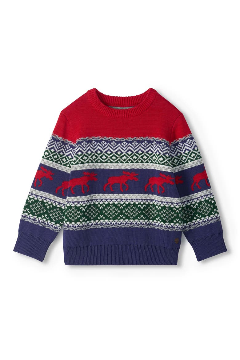 Kids' Holiday Fair Isle Sweater, Main, color, BLUE