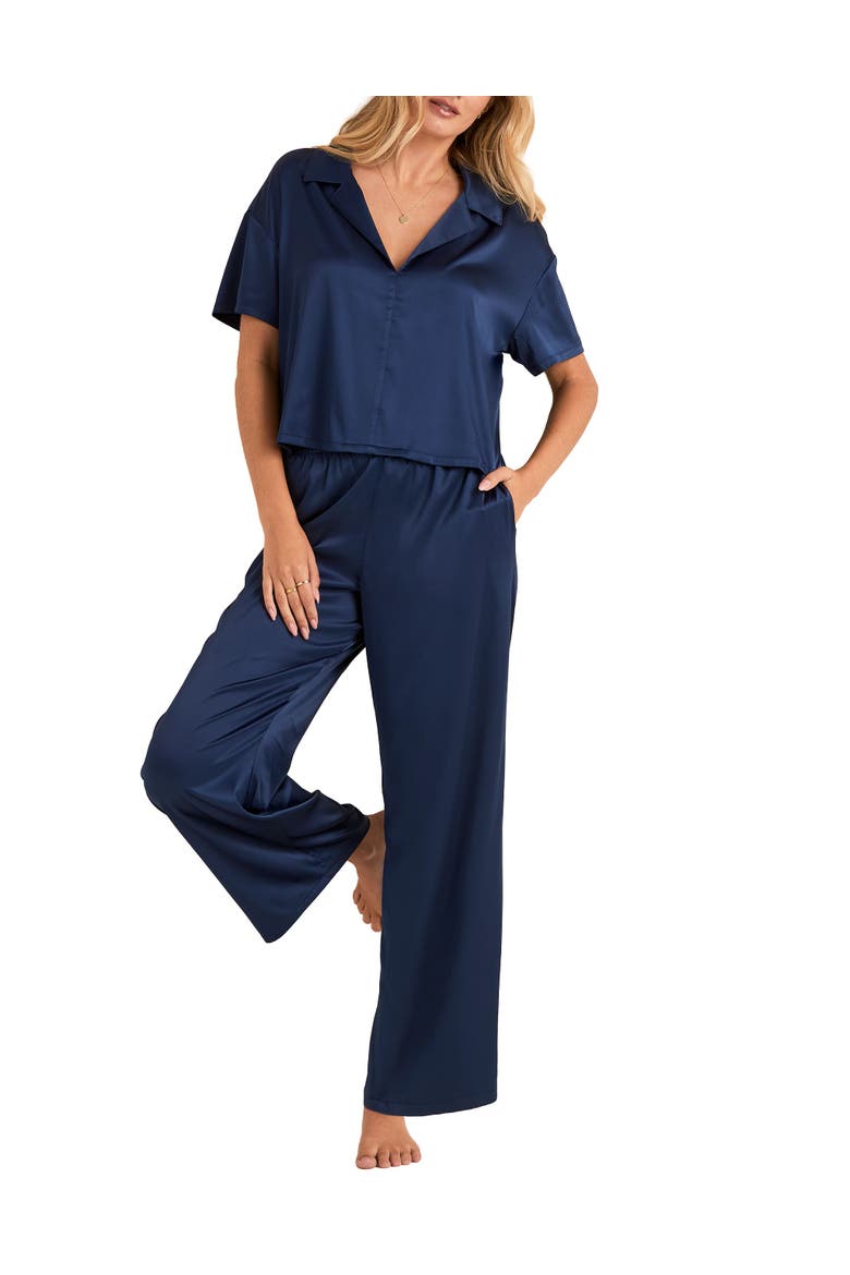 Verity Pajama Set, Main, color, Dark blue