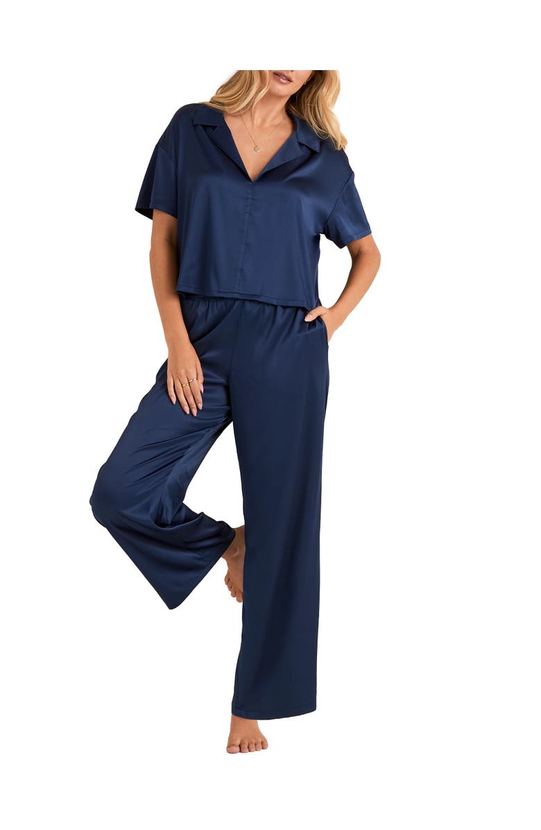 Adore Me Verity Pajama Set, Main, color, Dark Blue