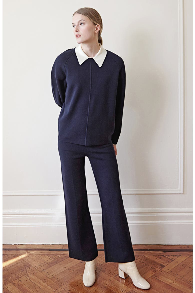 Merino Margo Knit Pants, Alternate, color, Midnight