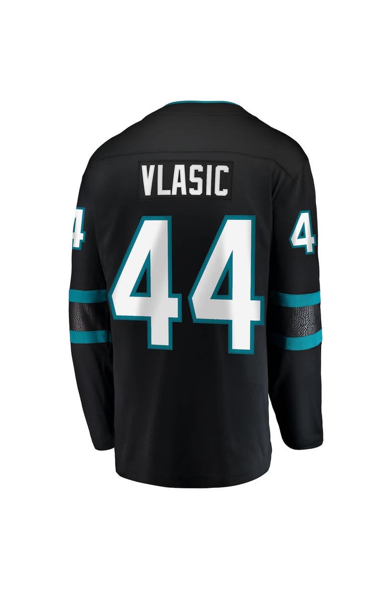 Men's Fanatics Marc-Edouard Vlasic Black San Jose Sharks  Premier Breakaway Player Jersey, Alternate, color, Black