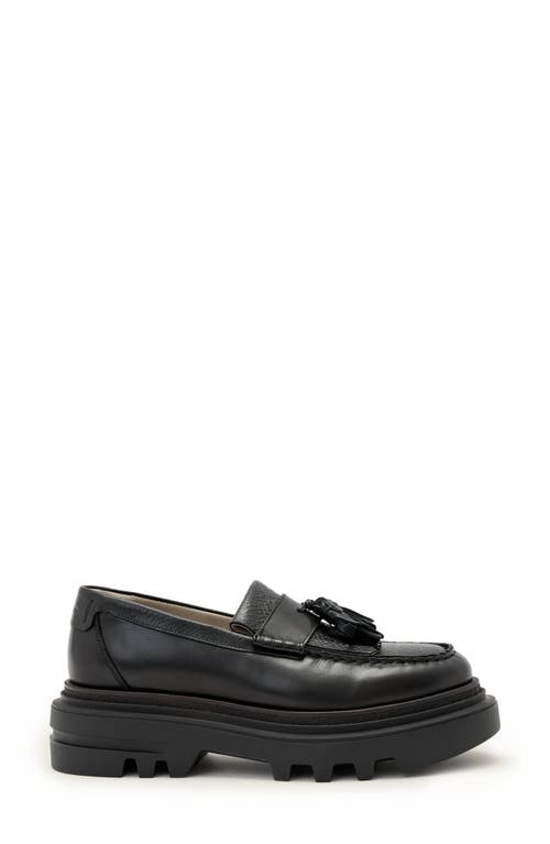 Allsaints Beth Tassel Loafer In Black