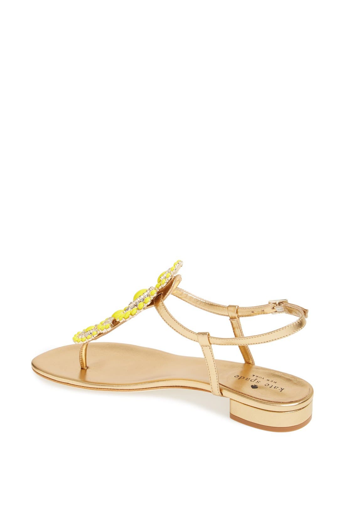 'fiore' sandal, Alternate, color, OLD GOLD/ YELLOW