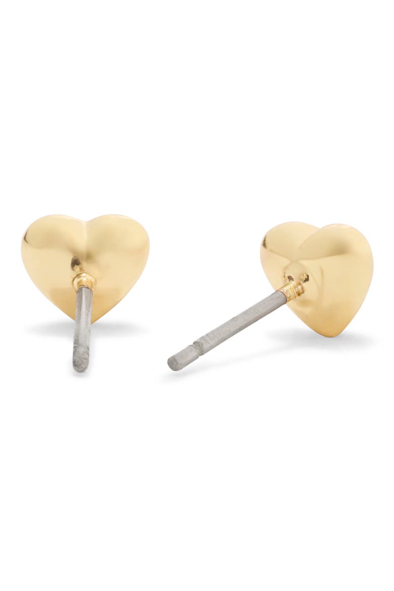 Cubic Zirconia Heart Necklace & Stud Earrings Boxed Set, Alternate, color, CRYSTAL/ GOLD