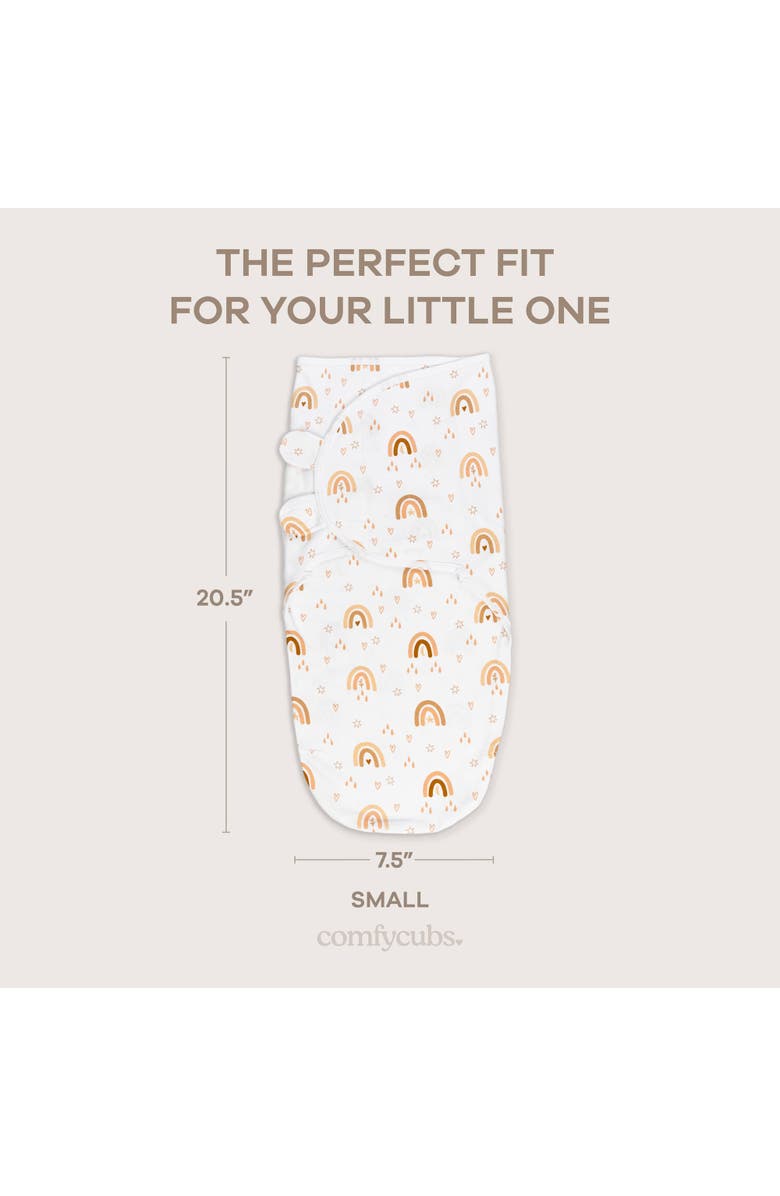 Comfy Cubs Easy Swaddle Blankets - Pack of 3, Alternate, color, Rainbow Bohemian