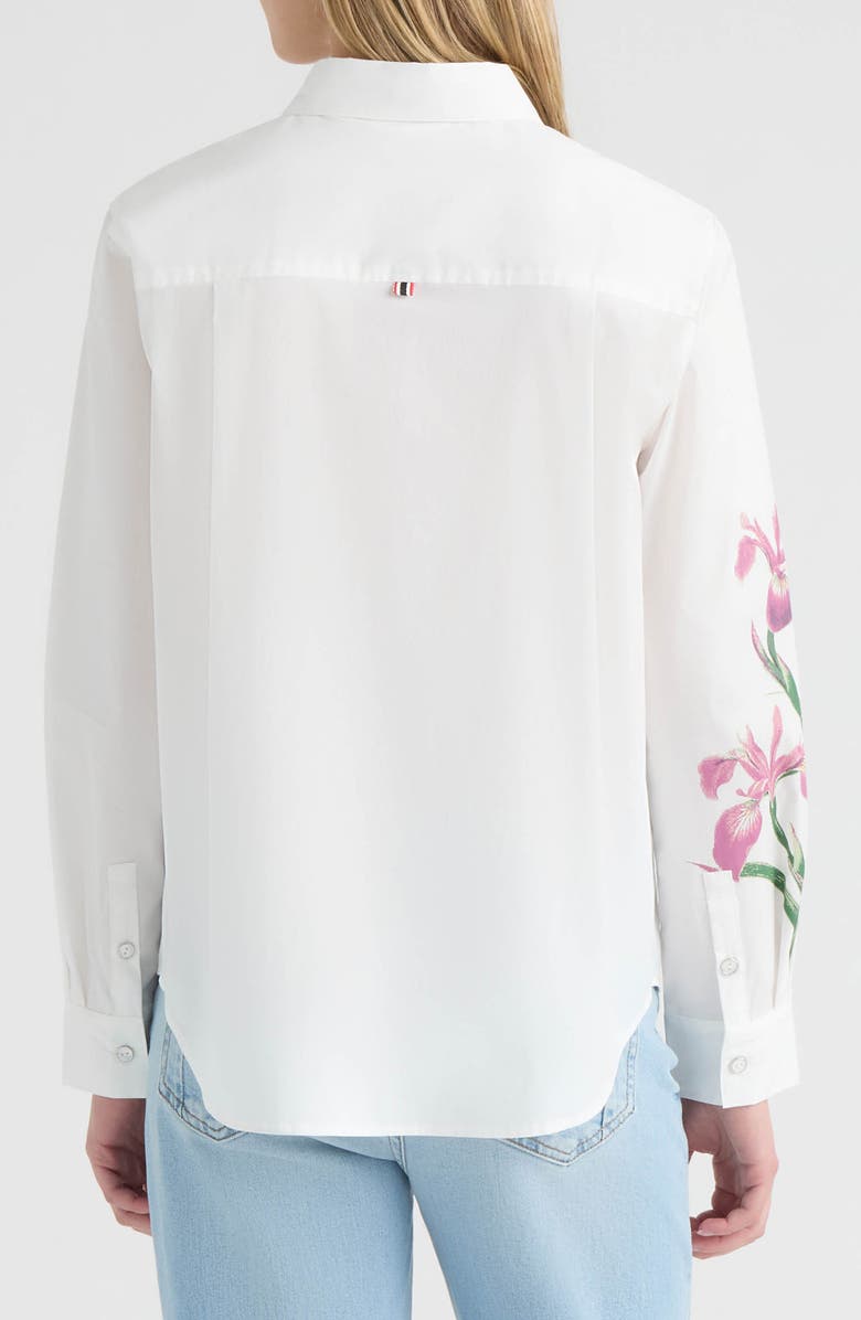 Hunter Placement Bloom Button-Up Shirt, Alternate, color, Snow-White