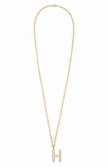The Big Puffy Initial Pendant Necklace