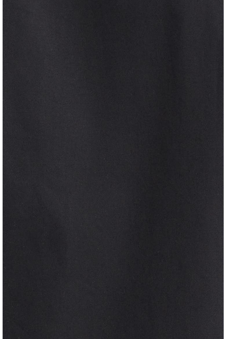 Stretch Cotton Zip Shirt, Alternate, color, BLACK