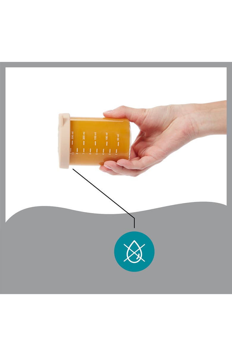 Babymoov 6-Pack Isy Glass Storage Jars, Alternate, color, Multi