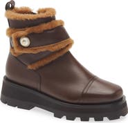 Jimmy Choo Meena Suede & Genuine Shearling Bootie