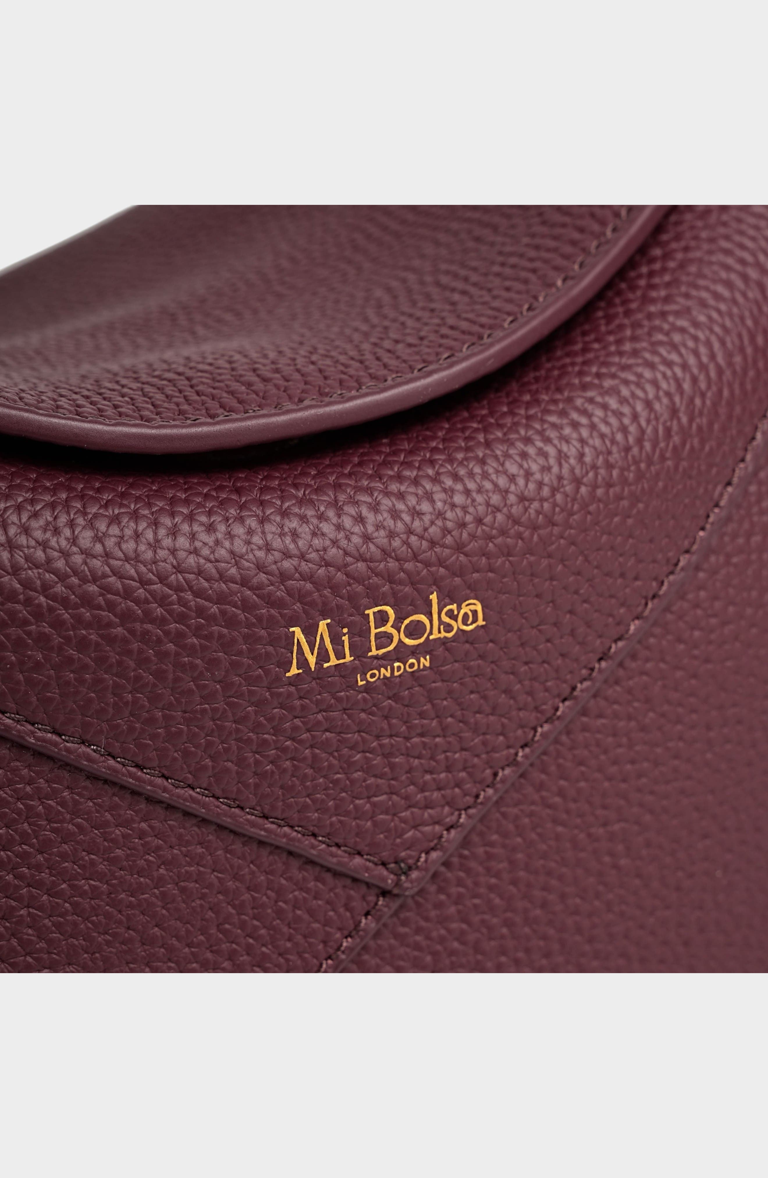 Carnaby Genuine Pebble Leather Shoulder Bag, Alternate, color, Burgundy