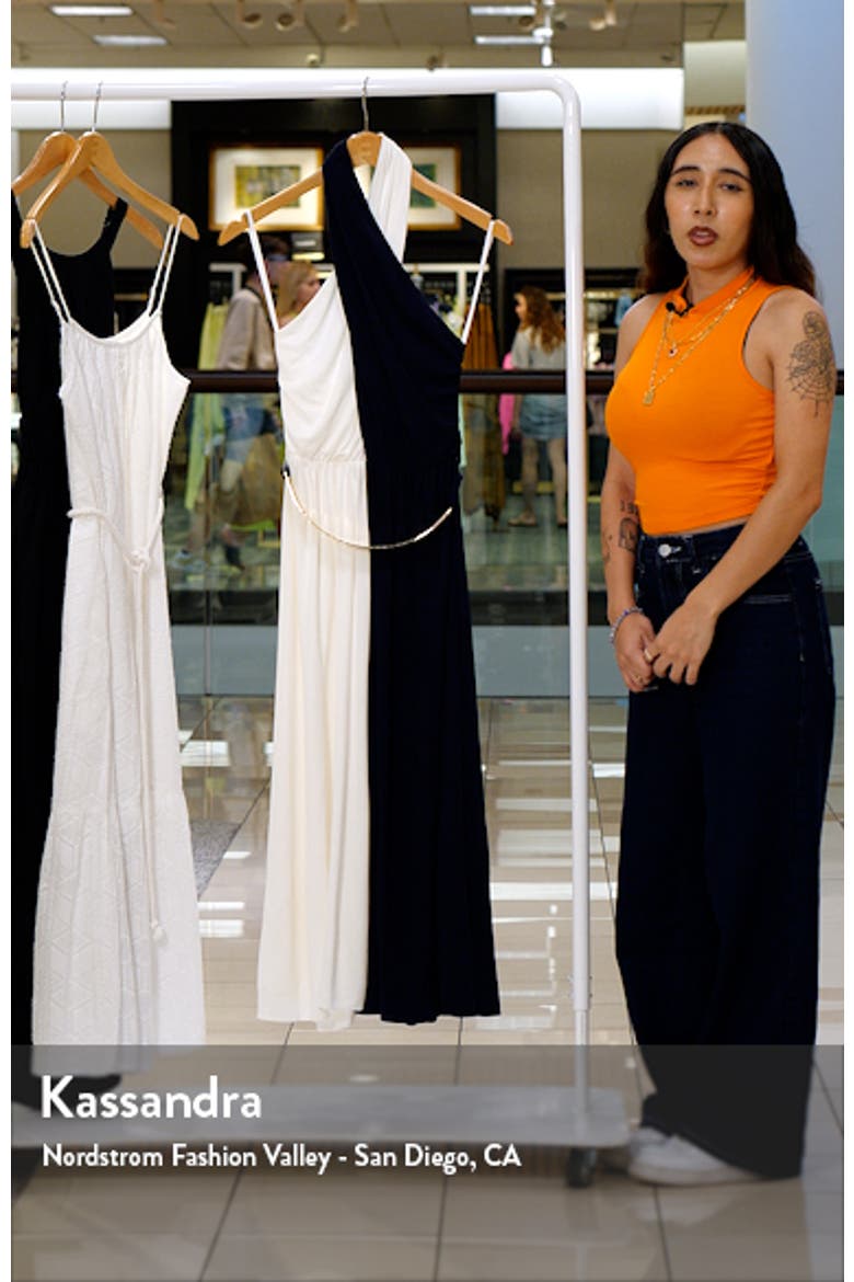 Sondra Colorblock Jersey Halter Dress video