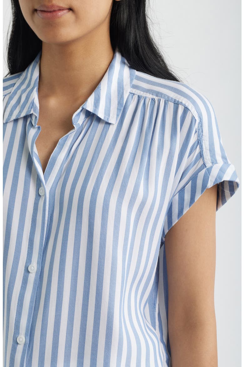 Darby Short Sleeve Button-Up Shirt, Alternate, color, SLATE BLUE