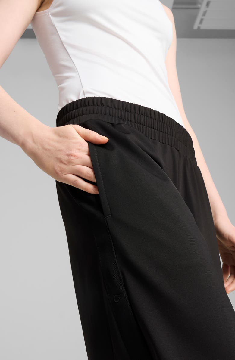 PUMA Low Rise Popper Side Snap Pants, Alternate, color, Puma Black