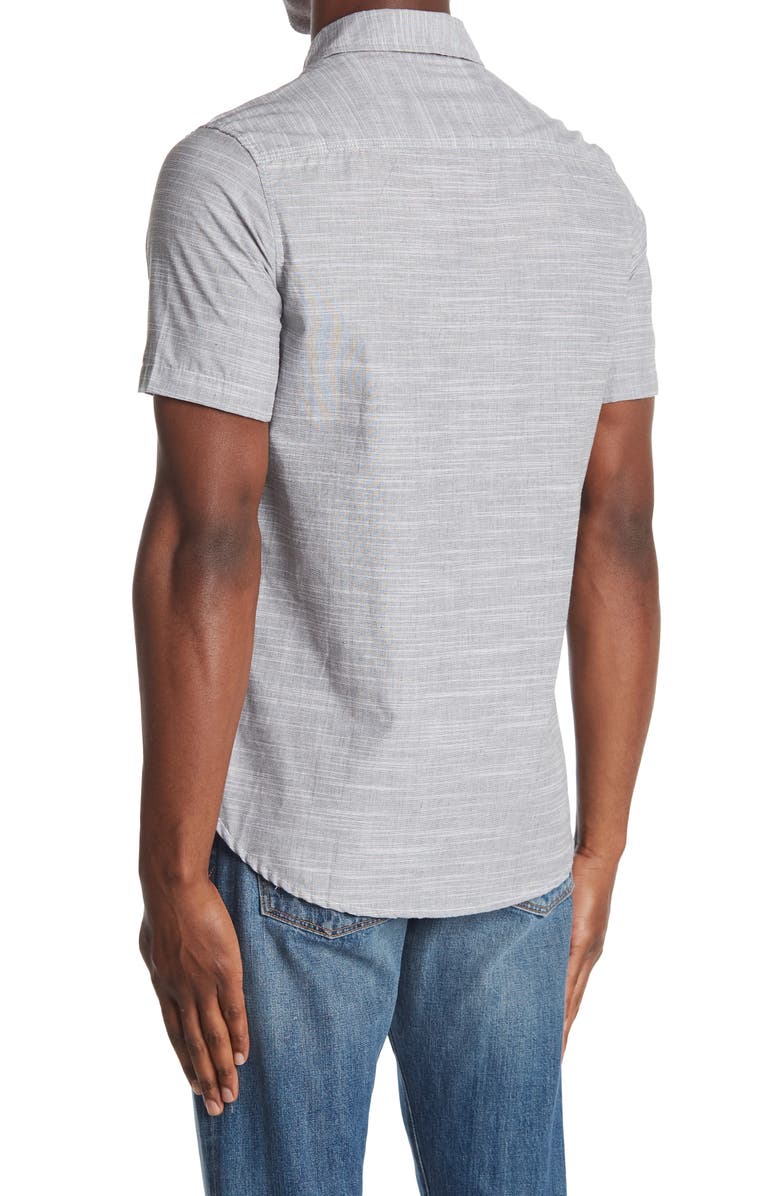 BURNSIDE Regular Fit Patch Pocket Shirt, Alternate, color, Black