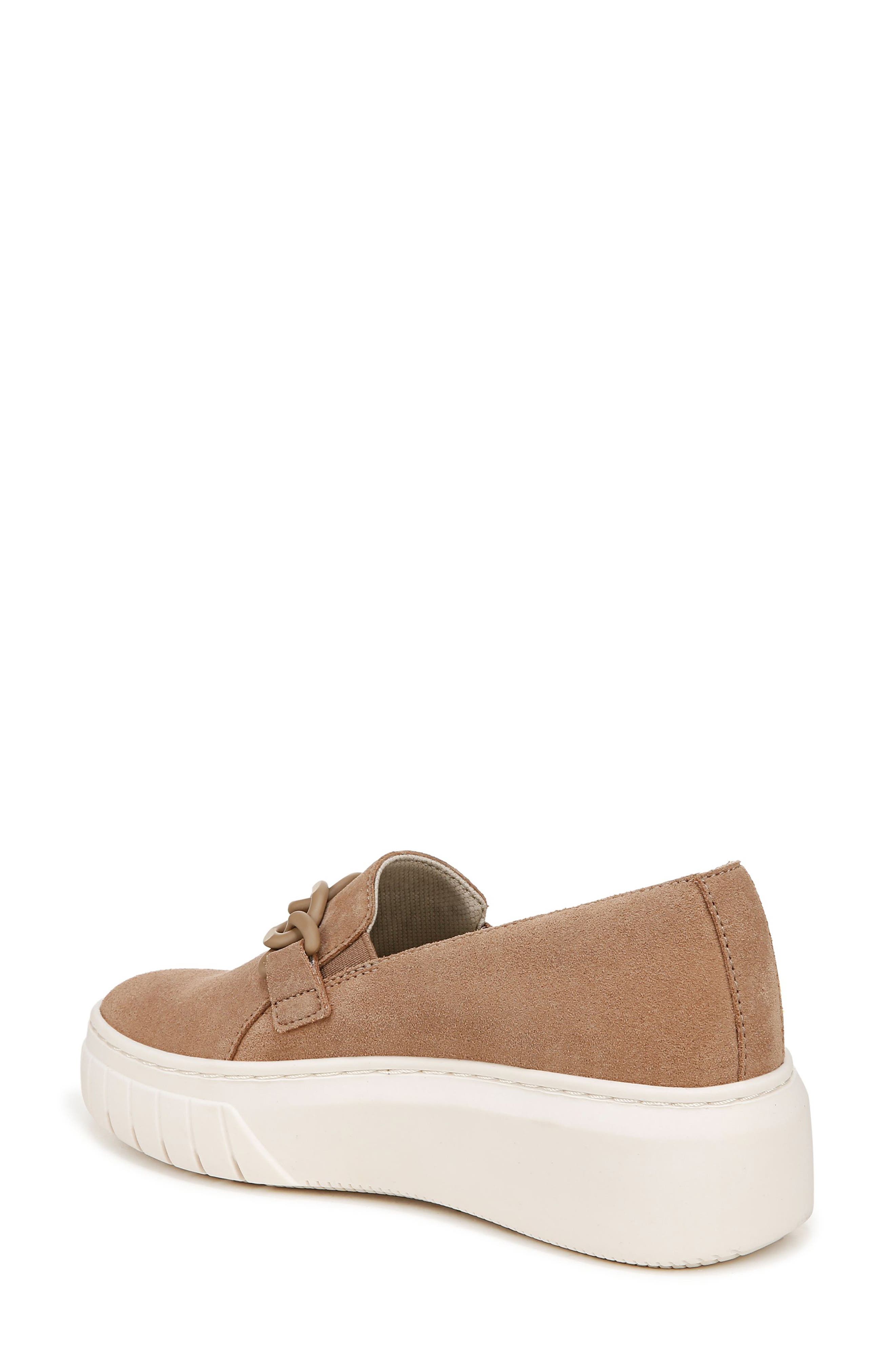 Daphne Slip-On Platform Sneaker, Alternate, color, CAMEL BROWN SUEDE
