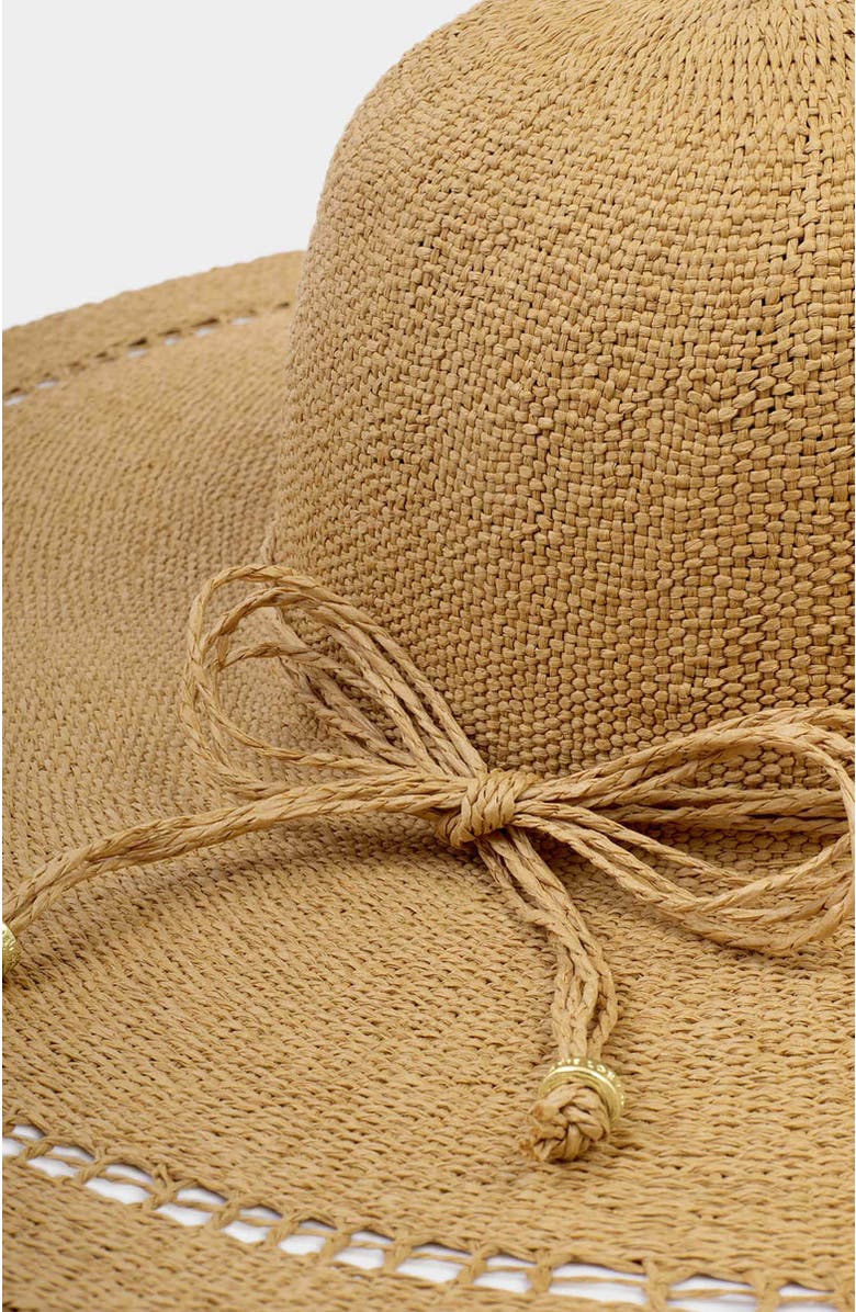 Katie Loxton Wide Brim Floppy Hat, Alternate, color, Natural