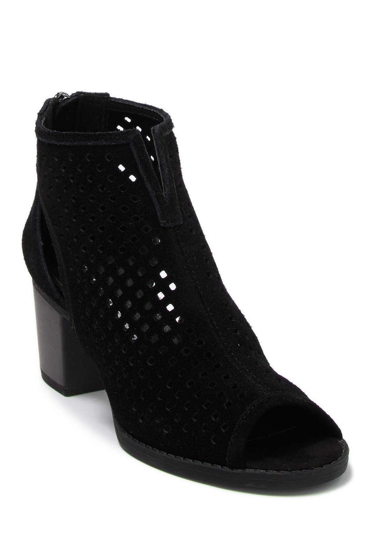 Dirty Laundry Tessa Suede Perforated Peep Toe Bootie, Alternate, color, 