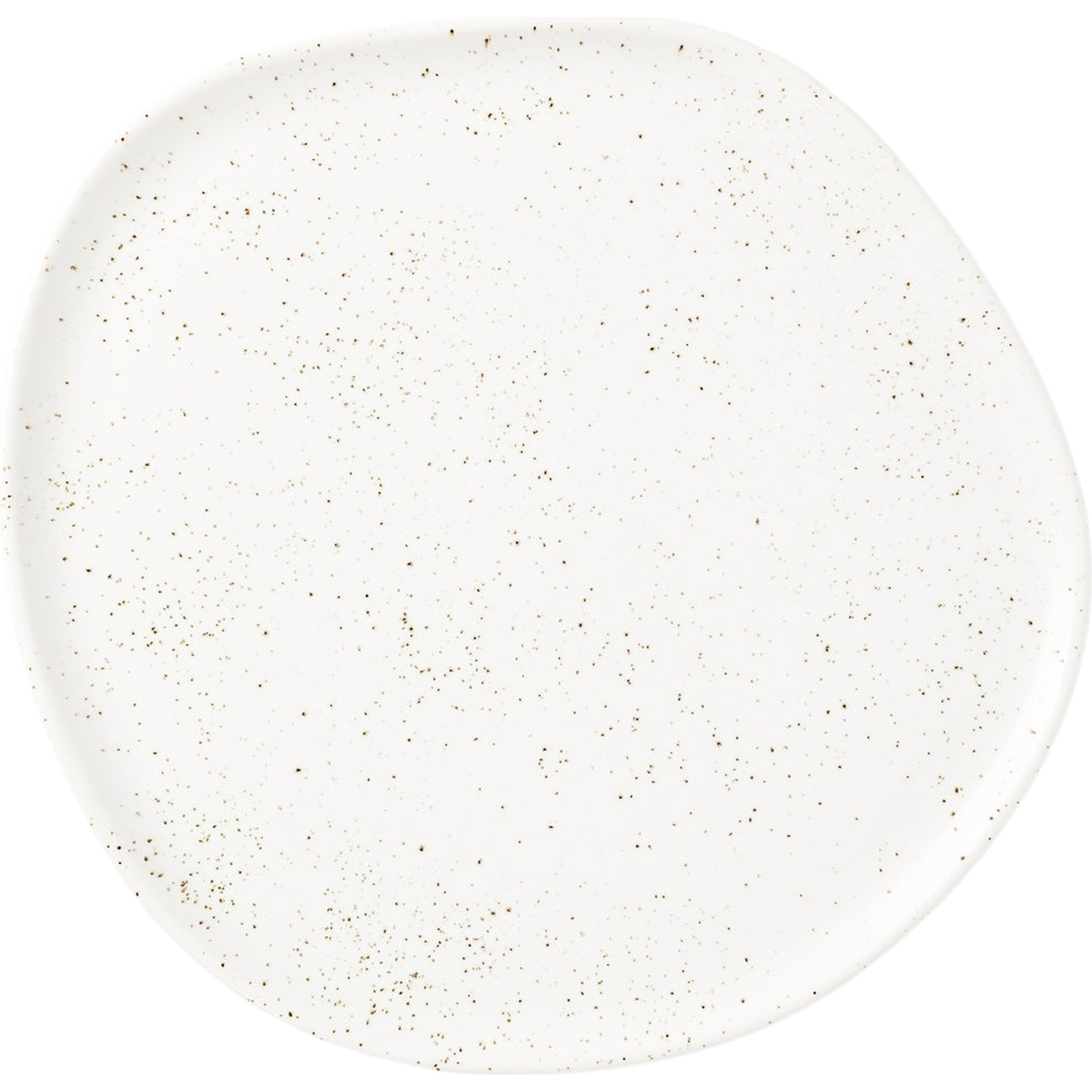 Haand Ripple Salad Plate In Brown