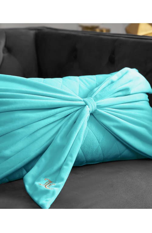 Juicy Couture Velvet Bow Accent Pillow