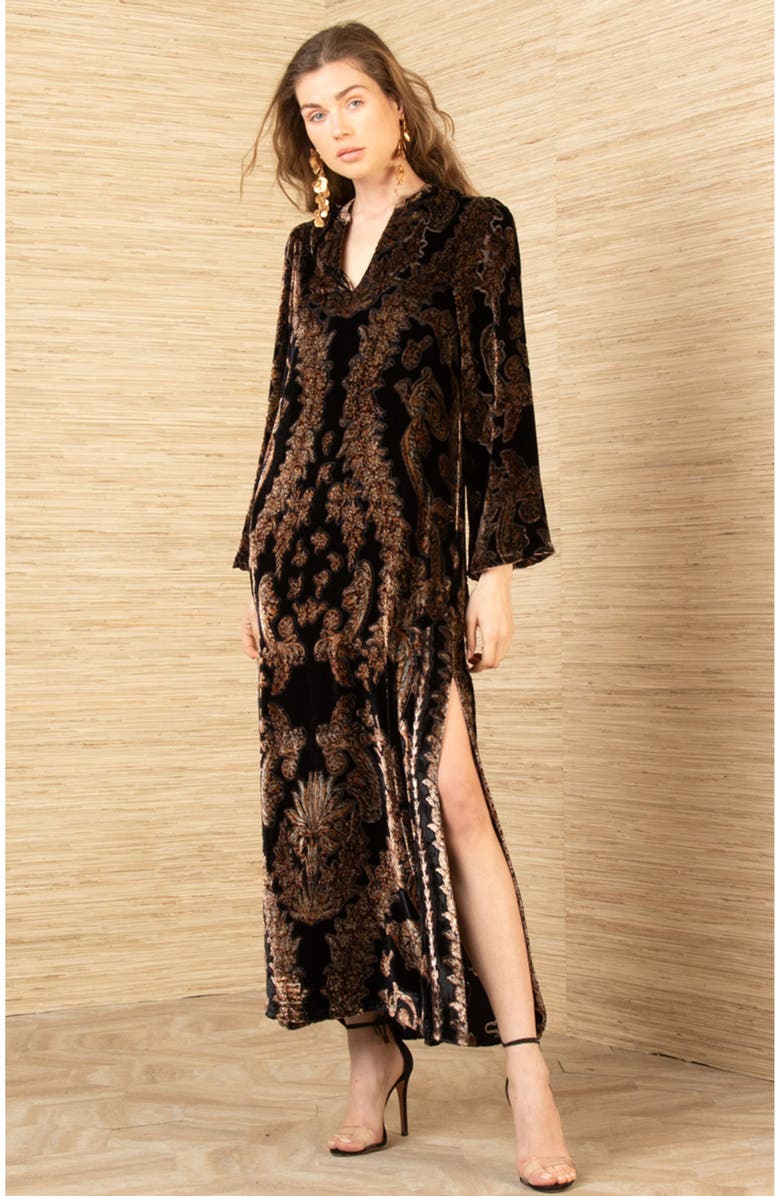 Hale Bob Emberlynn Velvet Dress, Main, color,
